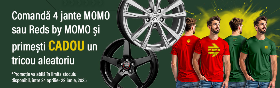 Promotie jante aliaj MOMO si REDS BY MOMO
